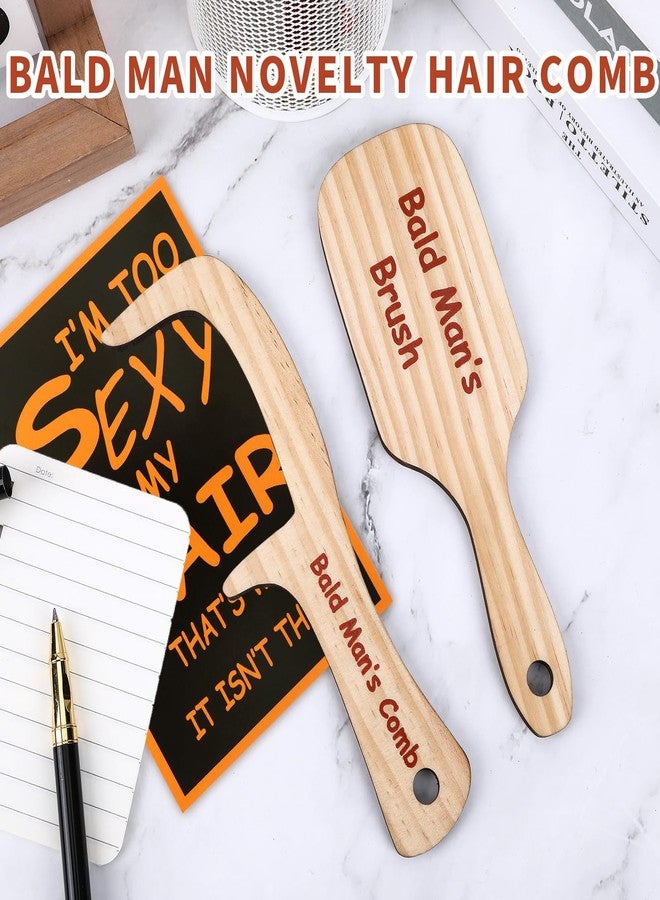 JULEASEL 2PCS Funny Bald Man's Comb Funny Gag Gift Fathers Day Prank Gift Hair Loss Comb for Bald Men Over The Hill Party Gift Birthday for Men - Image 3